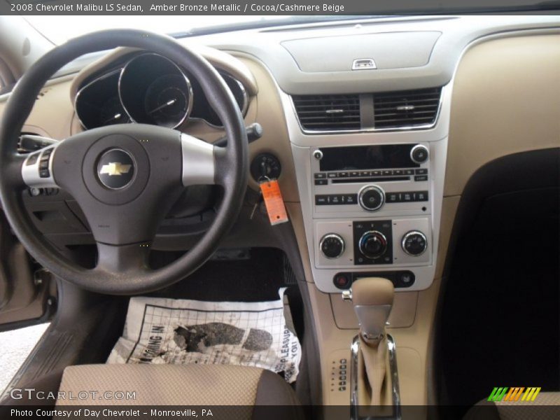 Amber Bronze Metallic / Cocoa/Cashmere Beige 2008 Chevrolet Malibu LS Sedan