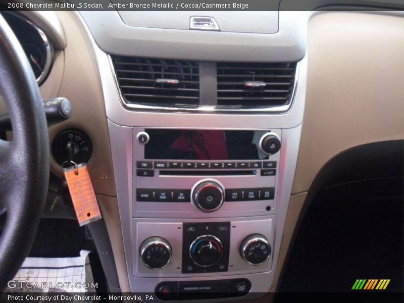 Amber Bronze Metallic / Cocoa/Cashmere Beige 2008 Chevrolet Malibu LS Sedan
