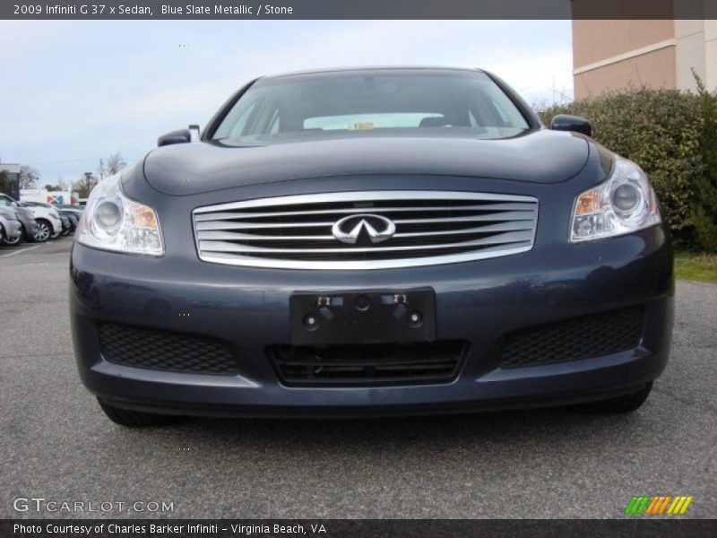 Blue Slate Metallic / Stone 2009 Infiniti G 37 x Sedan