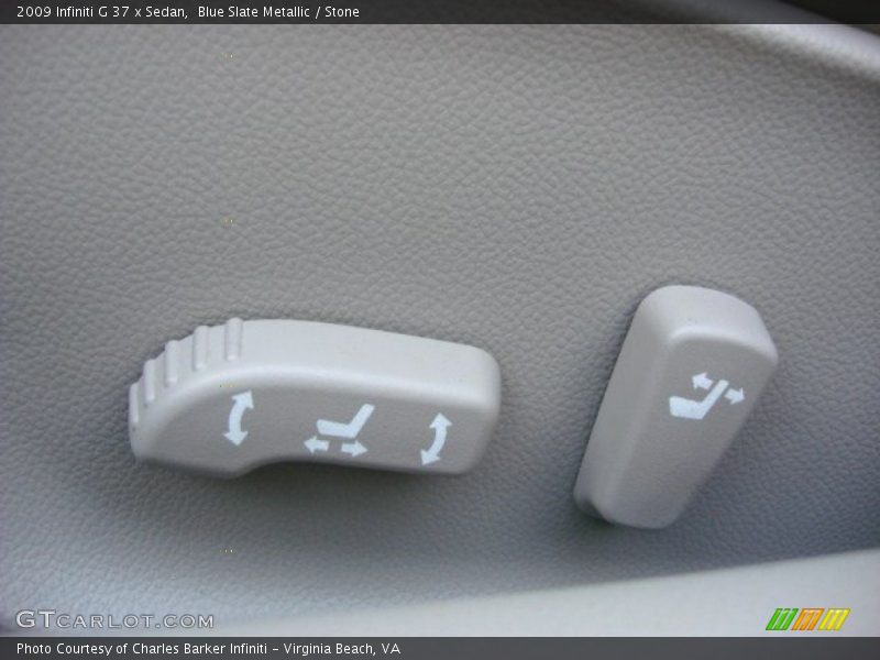Blue Slate Metallic / Stone 2009 Infiniti G 37 x Sedan