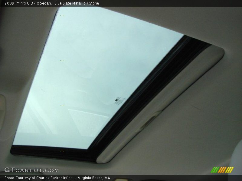 Blue Slate Metallic / Stone 2009 Infiniti G 37 x Sedan