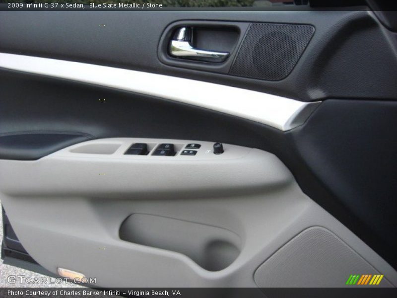 Blue Slate Metallic / Stone 2009 Infiniti G 37 x Sedan