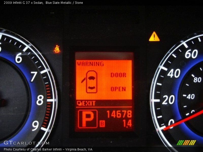 Blue Slate Metallic / Stone 2009 Infiniti G 37 x Sedan