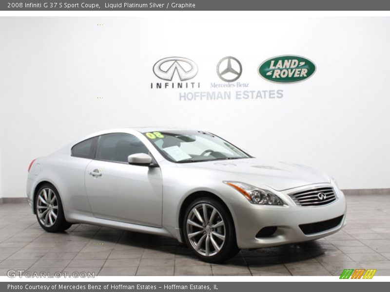Liquid Platinum Silver / Graphite 2008 Infiniti G 37 S Sport Coupe