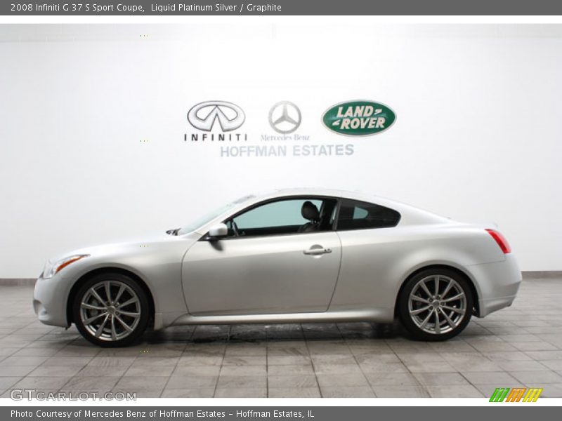 Liquid Platinum Silver / Graphite 2008 Infiniti G 37 S Sport Coupe