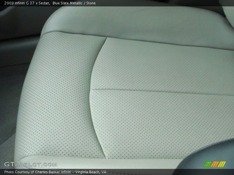 Blue Slate Metallic / Stone 2009 Infiniti G 37 x Sedan