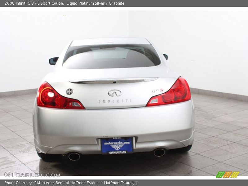 Liquid Platinum Silver / Graphite 2008 Infiniti G 37 S Sport Coupe