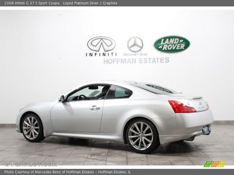 Liquid Platinum Silver / Graphite 2008 Infiniti G 37 S Sport Coupe