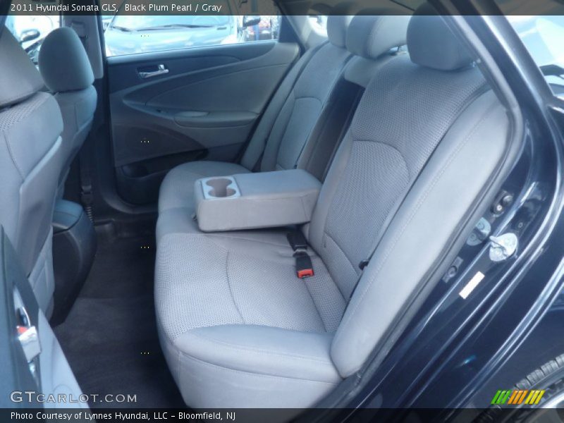 Black Plum Pearl / Gray 2011 Hyundai Sonata GLS