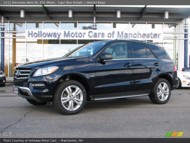 Capri Blue Metallic / Almond Beige 2012 Mercedes-Benz ML 350 4Matic