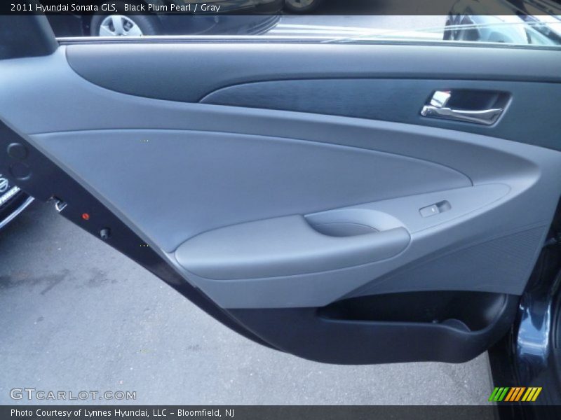 Black Plum Pearl / Gray 2011 Hyundai Sonata GLS