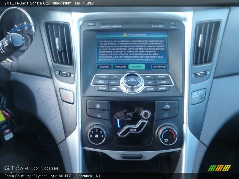 Black Plum Pearl / Gray 2011 Hyundai Sonata GLS