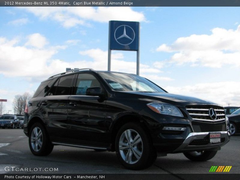 Capri Blue Metallic / Almond Beige 2012 Mercedes-Benz ML 350 4Matic