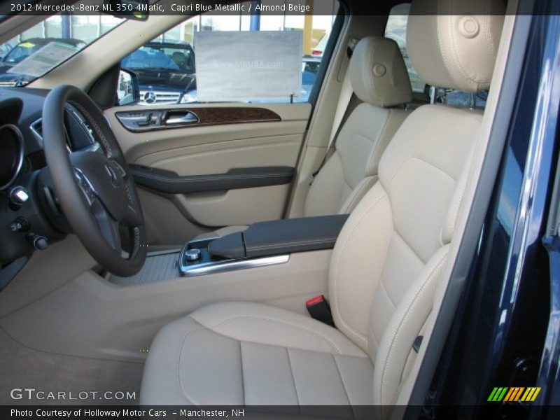 Capri Blue Metallic / Almond Beige 2012 Mercedes-Benz ML 350 4Matic