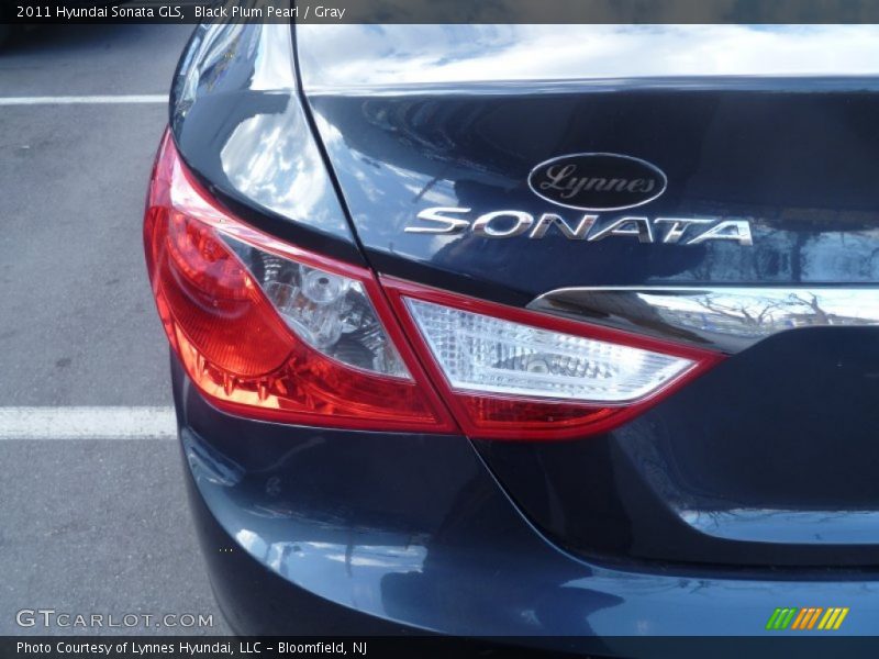 Black Plum Pearl / Gray 2011 Hyundai Sonata GLS