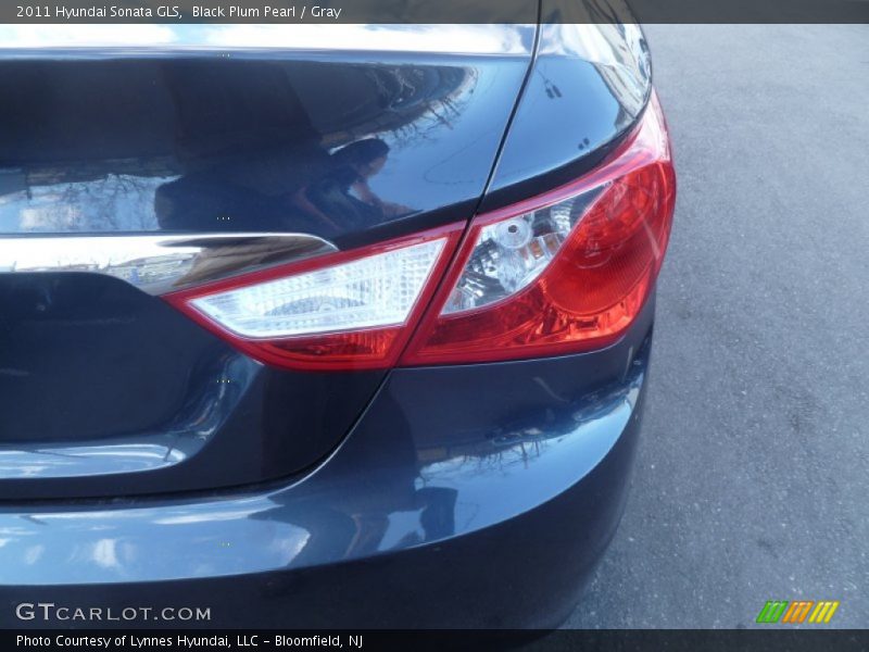 Black Plum Pearl / Gray 2011 Hyundai Sonata GLS