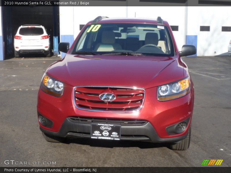 Venetian Red / Beige 2010 Hyundai Santa Fe GLS