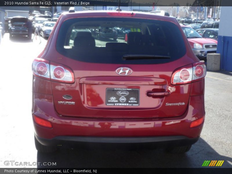 Venetian Red / Beige 2010 Hyundai Santa Fe GLS