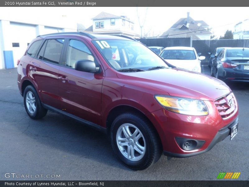 Venetian Red / Beige 2010 Hyundai Santa Fe GLS
