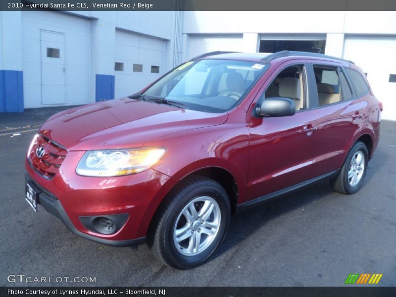 Venetian Red / Beige 2010 Hyundai Santa Fe GLS