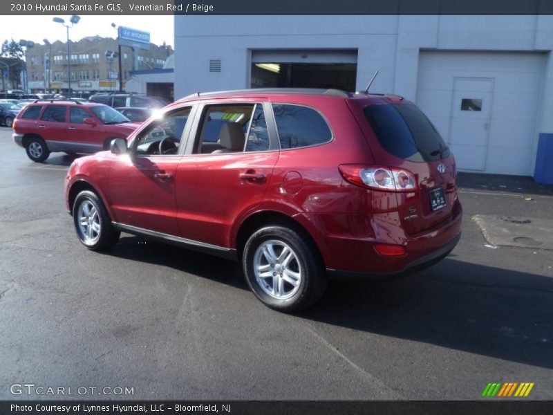 Venetian Red / Beige 2010 Hyundai Santa Fe GLS