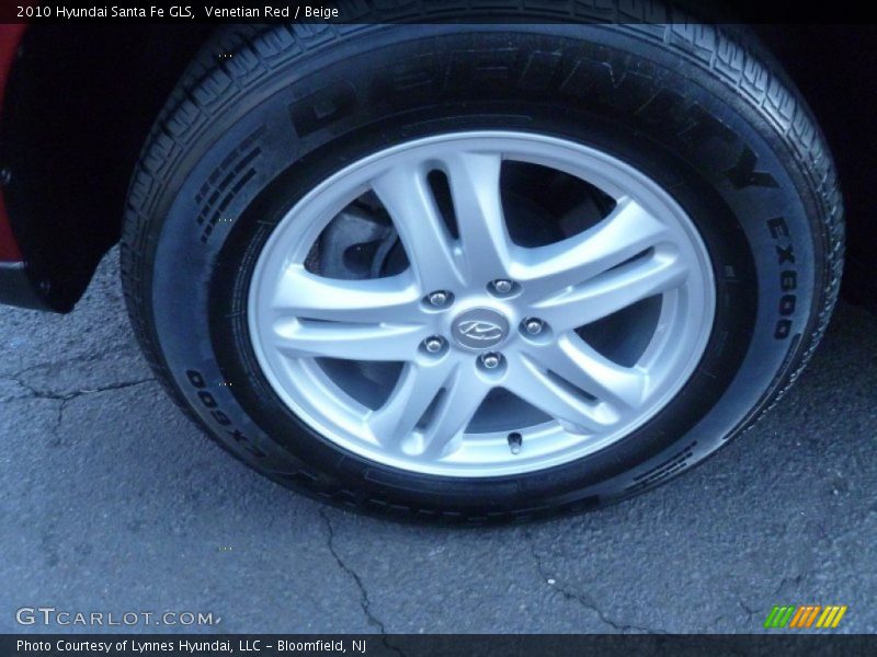 Venetian Red / Beige 2010 Hyundai Santa Fe GLS