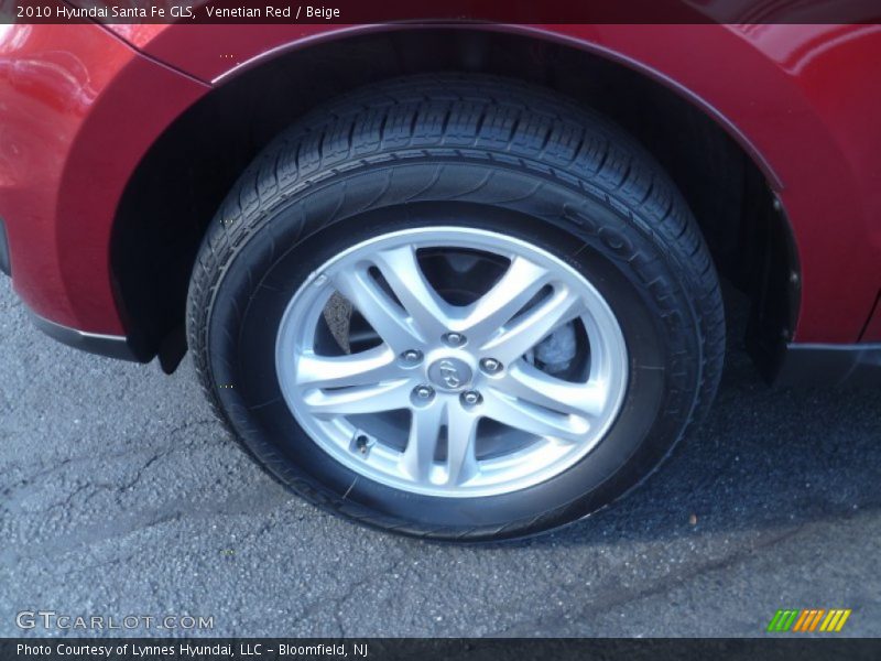 Venetian Red / Beige 2010 Hyundai Santa Fe GLS