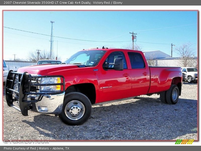 Victory Red / Ebony 2007 Chevrolet Silverado 3500HD LT Crew Cab 4x4 Dually