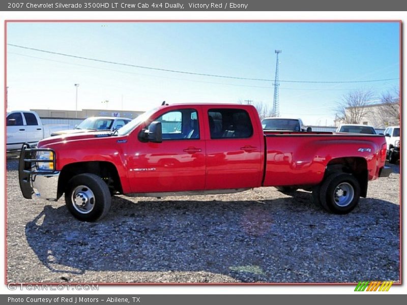 Victory Red / Ebony 2007 Chevrolet Silverado 3500HD LT Crew Cab 4x4 Dually