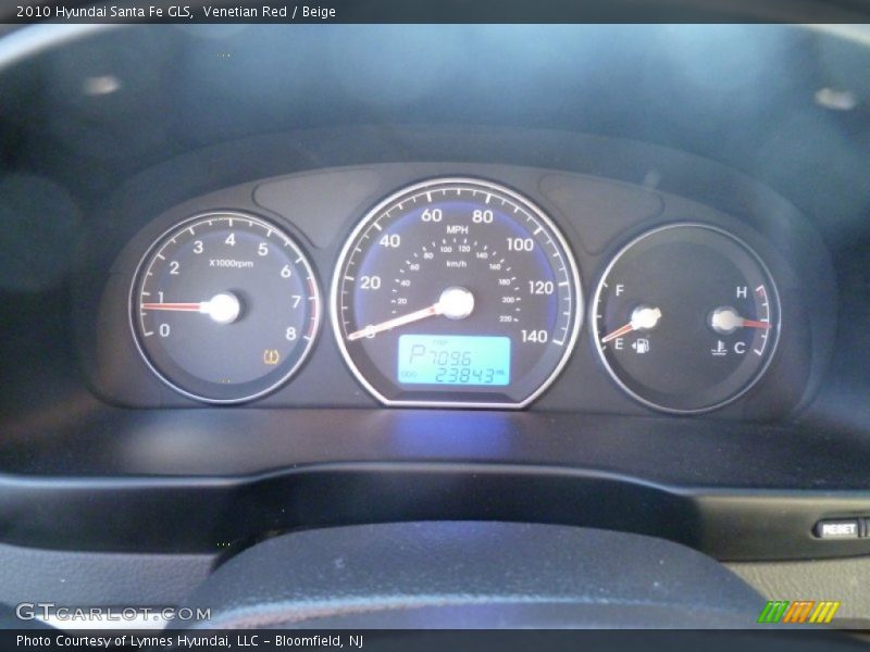 Venetian Red / Beige 2010 Hyundai Santa Fe GLS