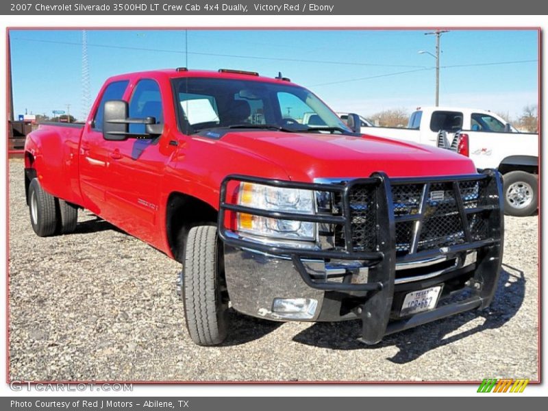 Victory Red / Ebony 2007 Chevrolet Silverado 3500HD LT Crew Cab 4x4 Dually