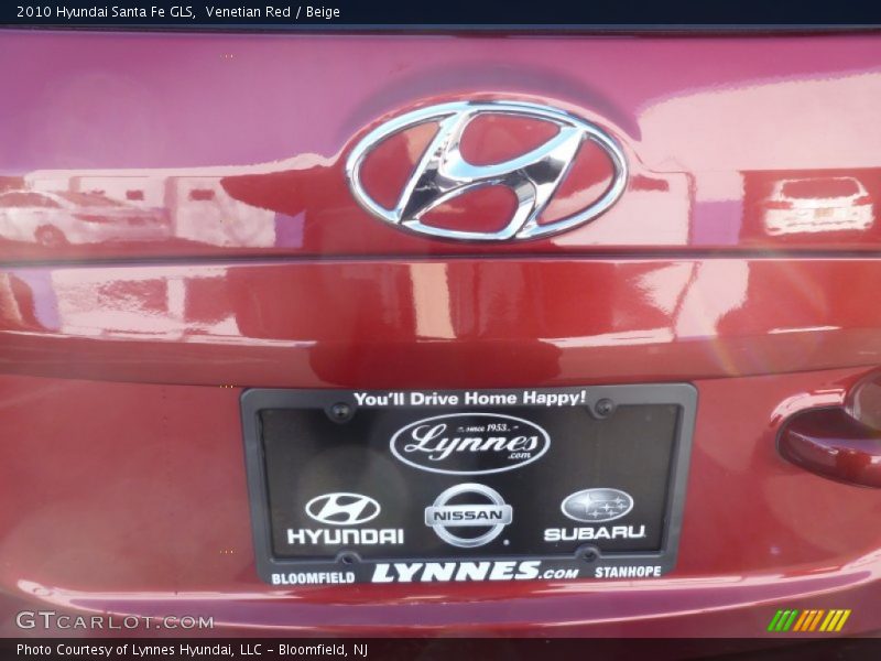 Venetian Red / Beige 2010 Hyundai Santa Fe GLS