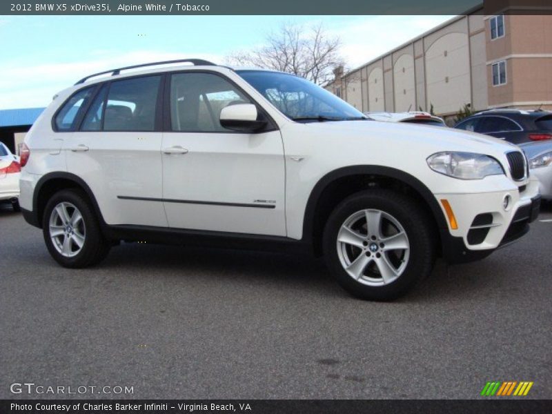 Alpine White / Tobacco 2012 BMW X5 xDrive35i