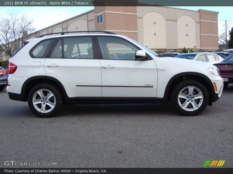Alpine White / Tobacco 2012 BMW X5 xDrive35i