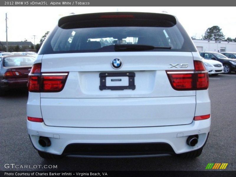 Alpine White / Tobacco 2012 BMW X5 xDrive35i
