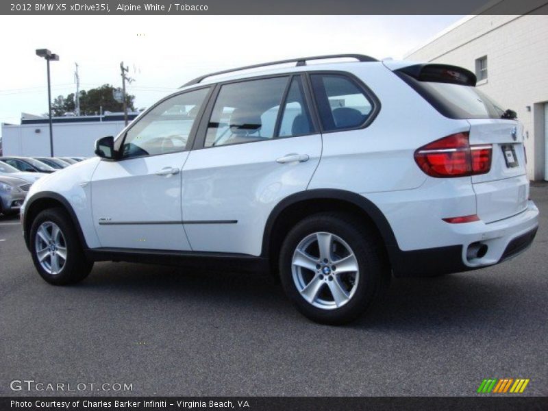 Alpine White / Tobacco 2012 BMW X5 xDrive35i