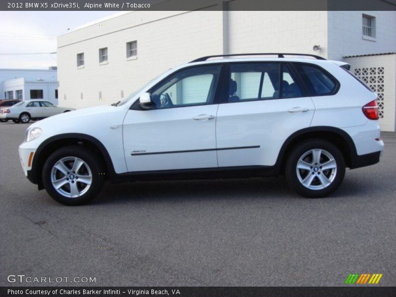 Alpine White / Tobacco 2012 BMW X5 xDrive35i