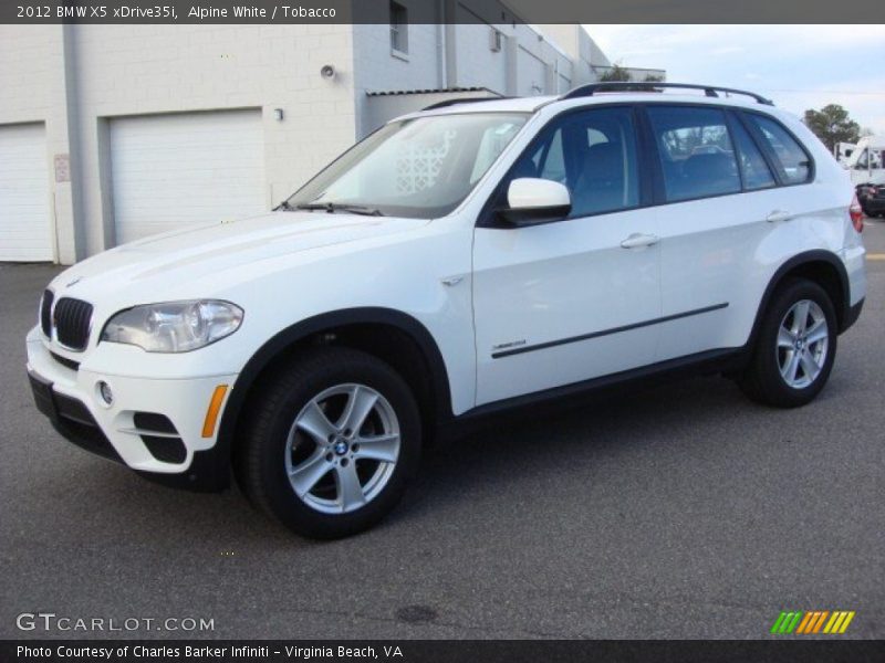 Alpine White / Tobacco 2012 BMW X5 xDrive35i