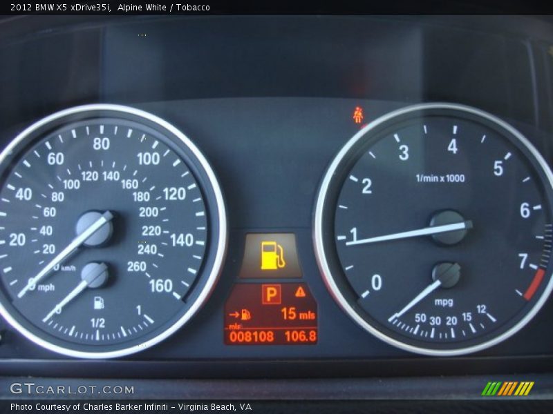  2012 X5 xDrive35i xDrive35i Gauges
