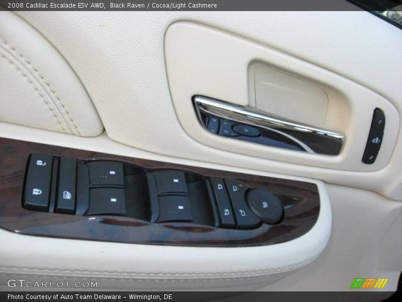 Black Raven / Cocoa/Light Cashmere 2008 Cadillac Escalade ESV AWD
