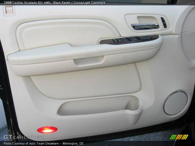 Black Raven / Cocoa/Light Cashmere 2008 Cadillac Escalade ESV AWD