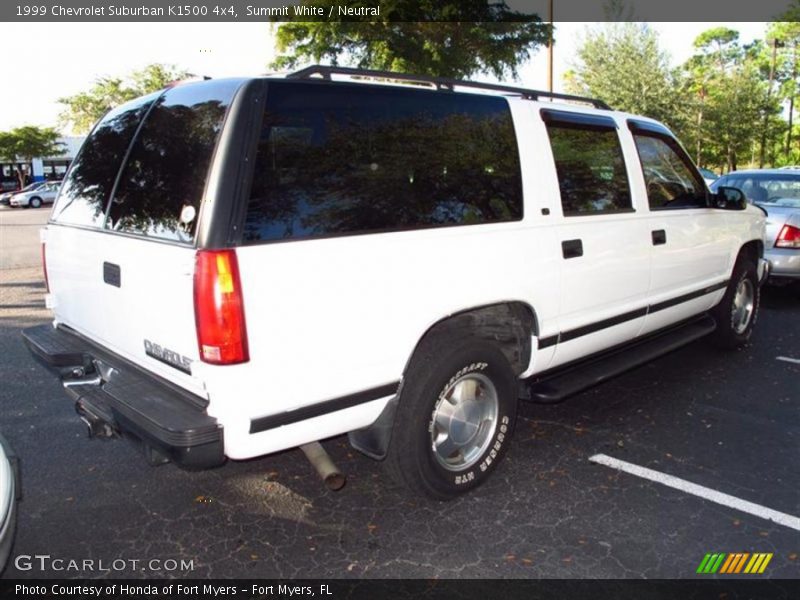 Summit White / Neutral 1999 Chevrolet Suburban K1500 4x4