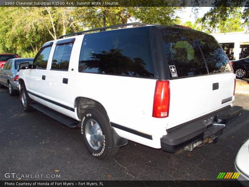 Summit White / Neutral 1999 Chevrolet Suburban K1500 4x4