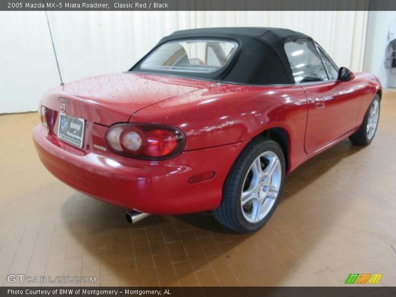 Classic Red / Black 2005 Mazda MX-5 Miata Roadster