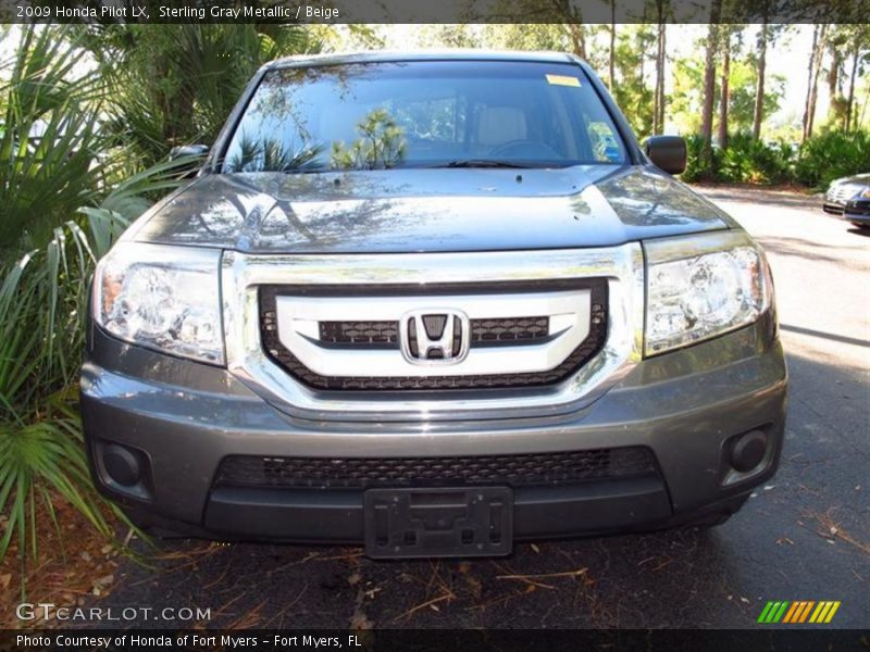 Sterling Gray Metallic / Beige 2009 Honda Pilot LX