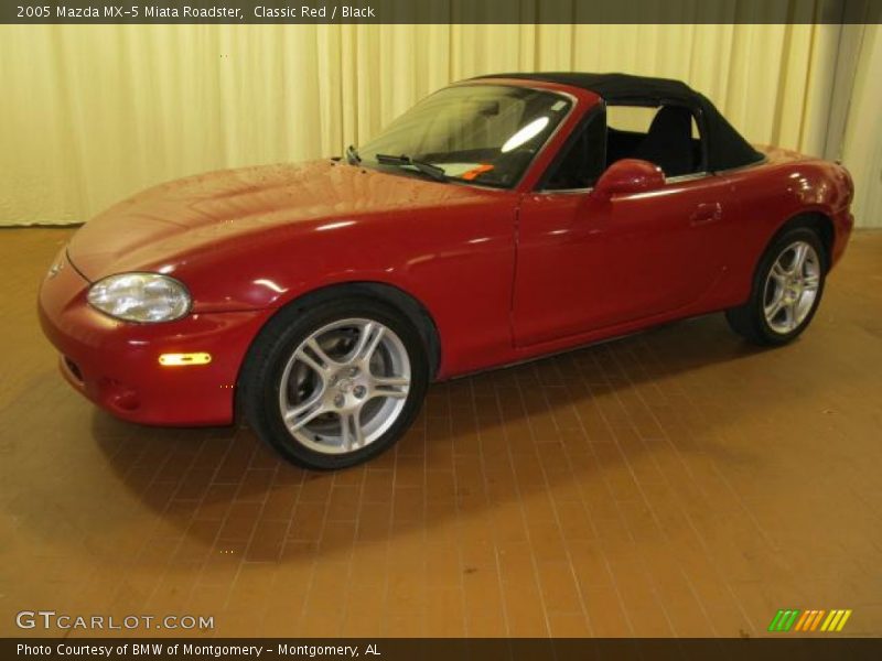 Classic Red / Black 2005 Mazda MX-5 Miata Roadster