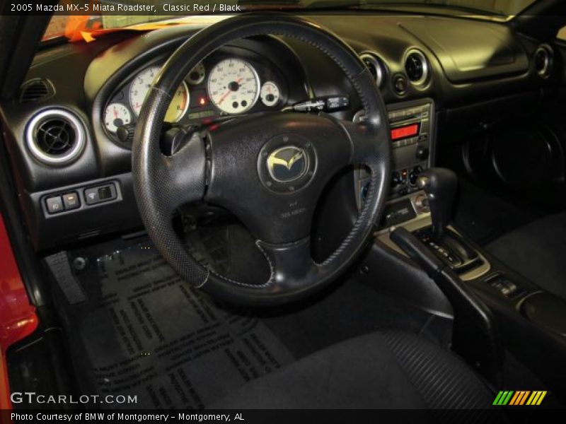 Classic Red / Black 2005 Mazda MX-5 Miata Roadster