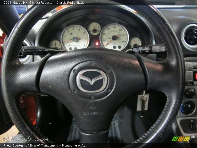 Classic Red / Black 2005 Mazda MX-5 Miata Roadster