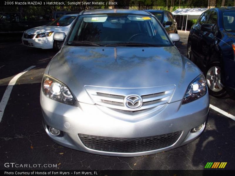 Sunlight Silver Metallic / Black 2006 Mazda MAZDA3 s Hatchback