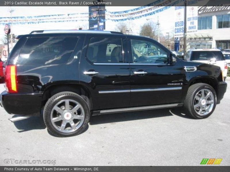 Black Raven / Cocoa/Cashmere 2009 Cadillac Escalade Hybrid